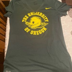 Nike Oregon Duck dry fit v neck shirt